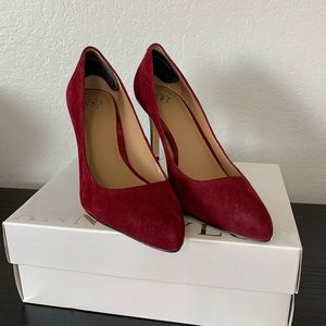 Ann Taylor | Burgundy Kenzie Suede Pump Sz. 9